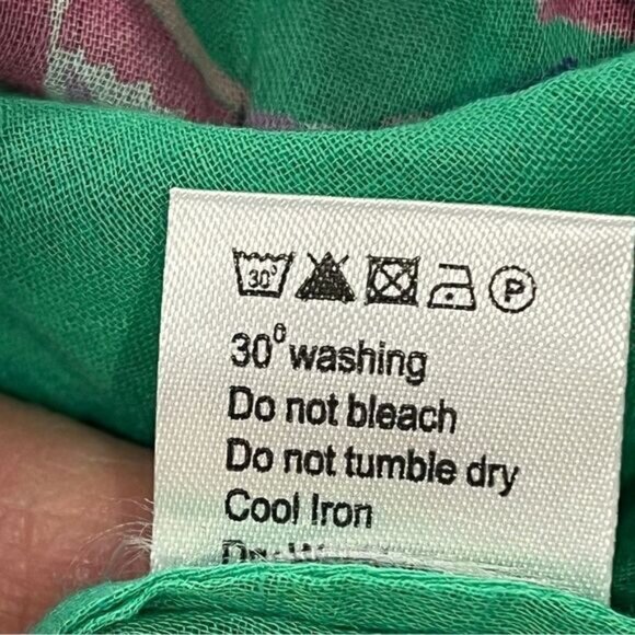 Benjanan Floral Flamingo print mini long sleeve Dress size medium - Picture 14 of 15